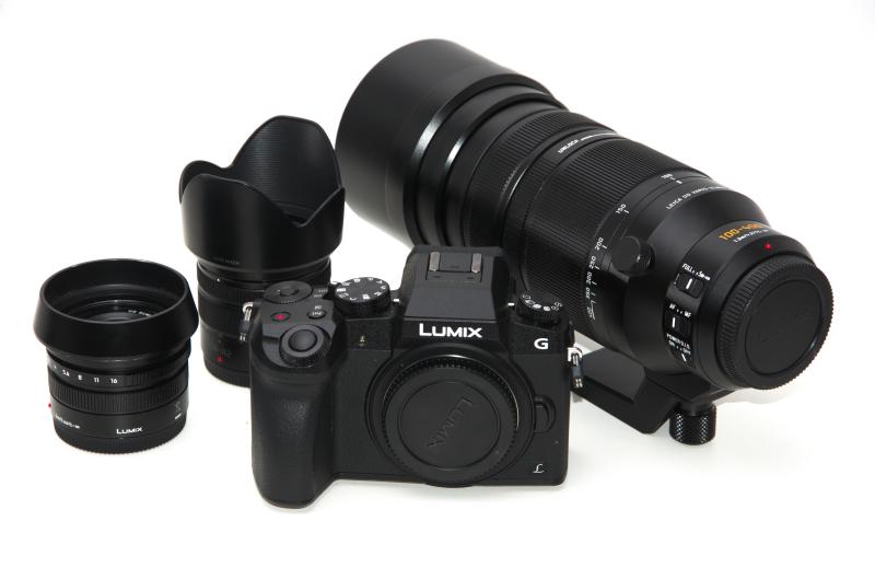 Lumix DMX G7 and lenses.